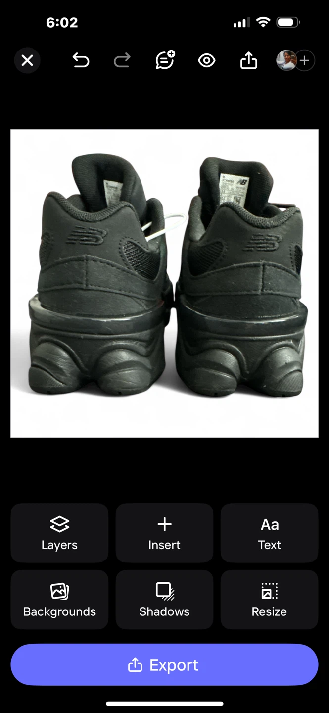 New Balance 9060 Black Kids Size 3.5 - photo 5