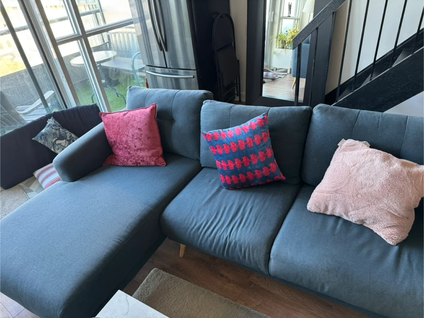 Deep and comfortable L shaped couch image indicator(2)