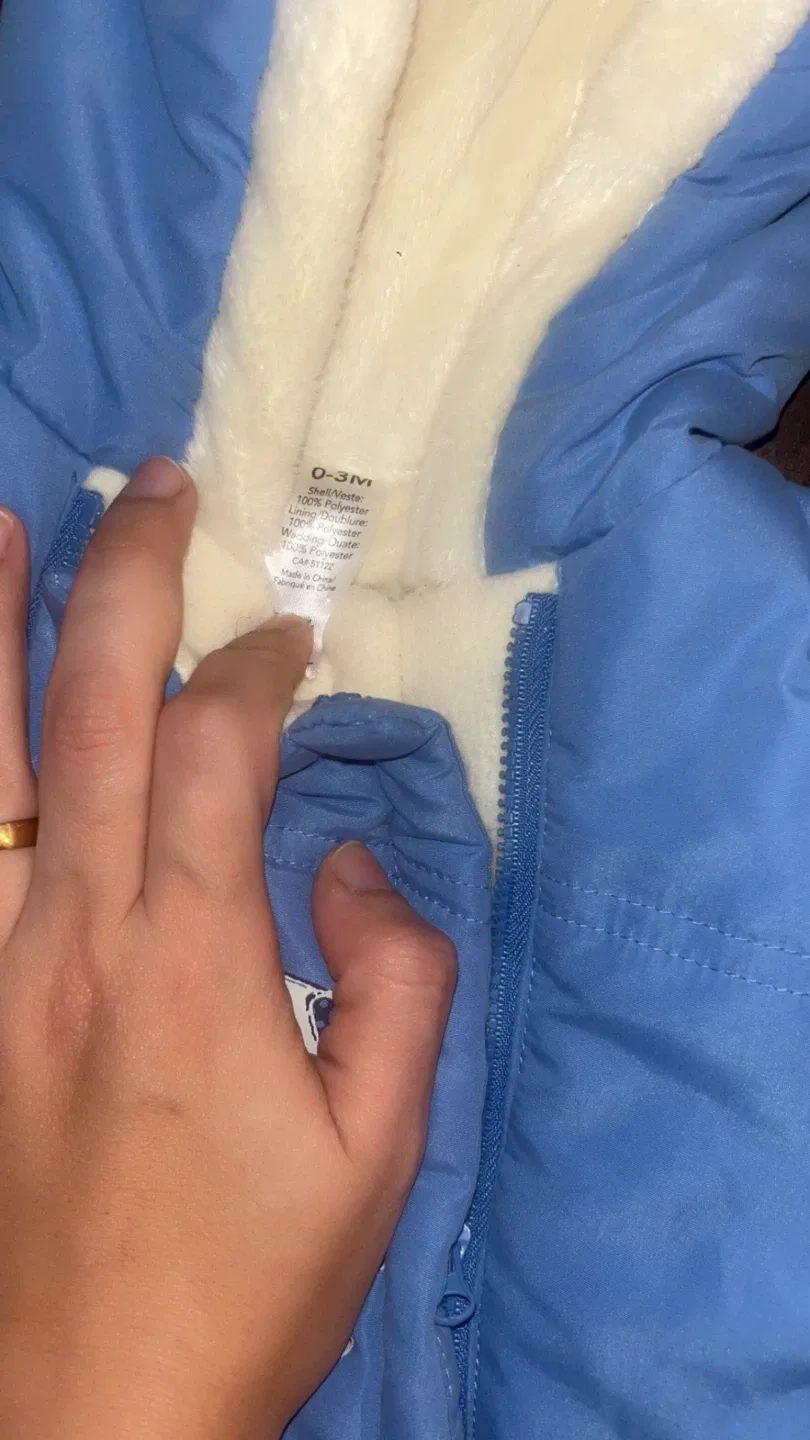 Baby Blue Snowsuit (0-3M) image indicator(2)