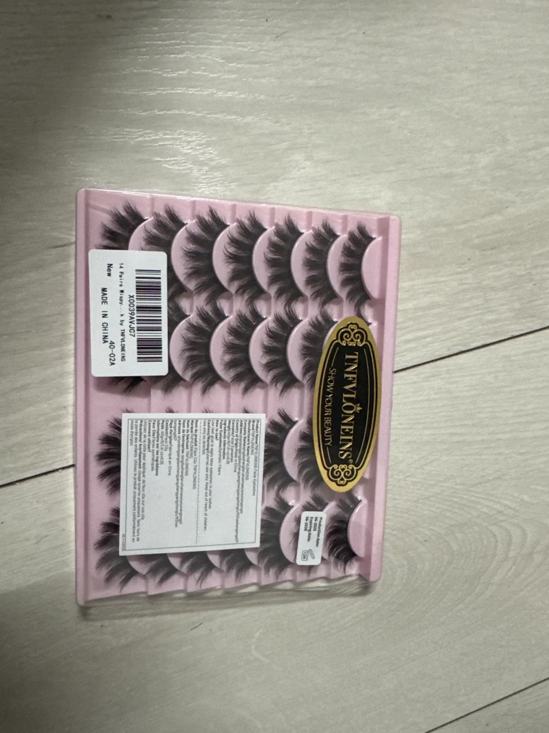 New TNFVLONEINS False Eyelashes - 14 Pairs thumbnail