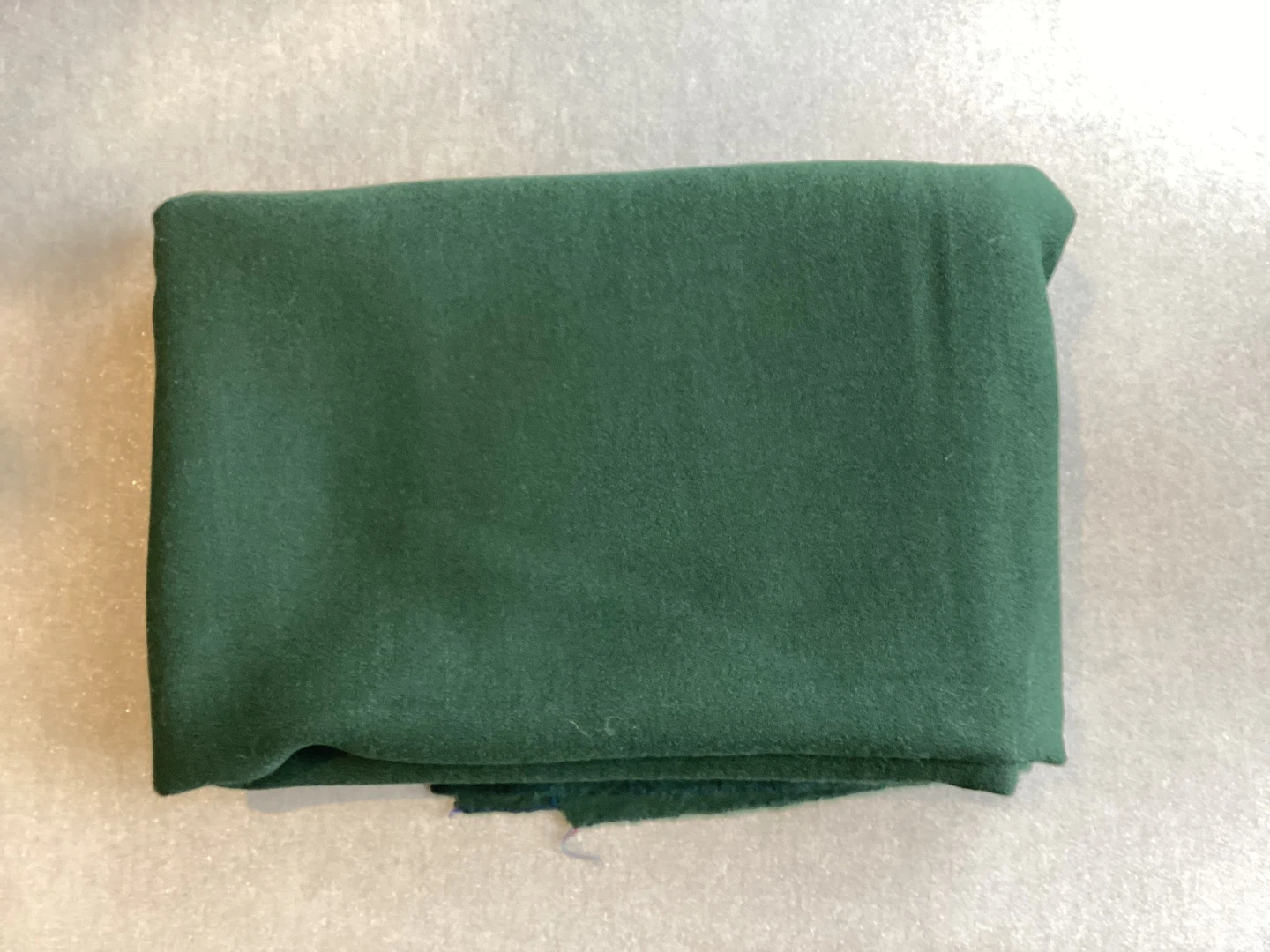 DARK GREEN WOOL CREPE FABRIC