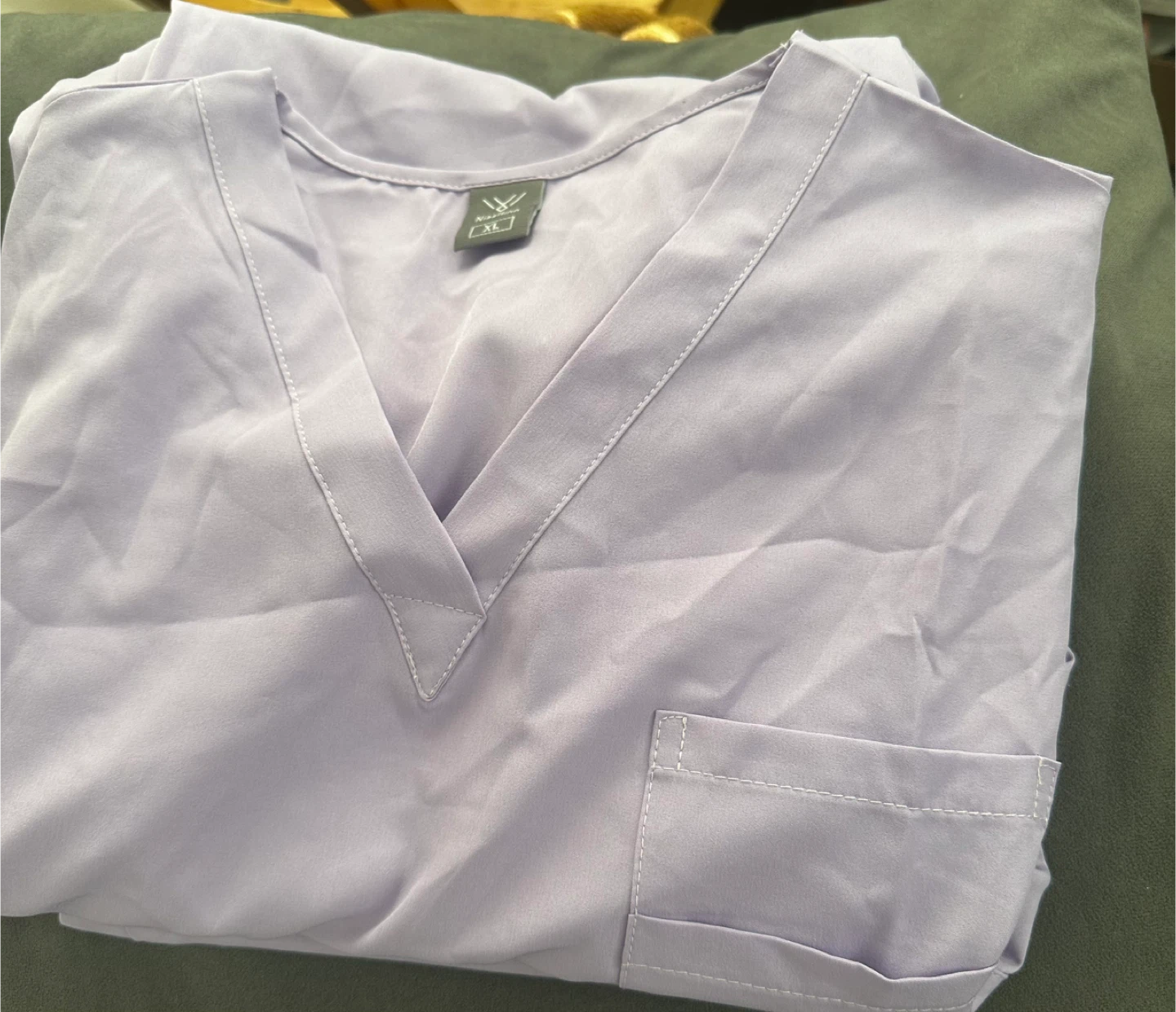 NiaaHinn XL Lavender Scrub Top and pant - photo 5