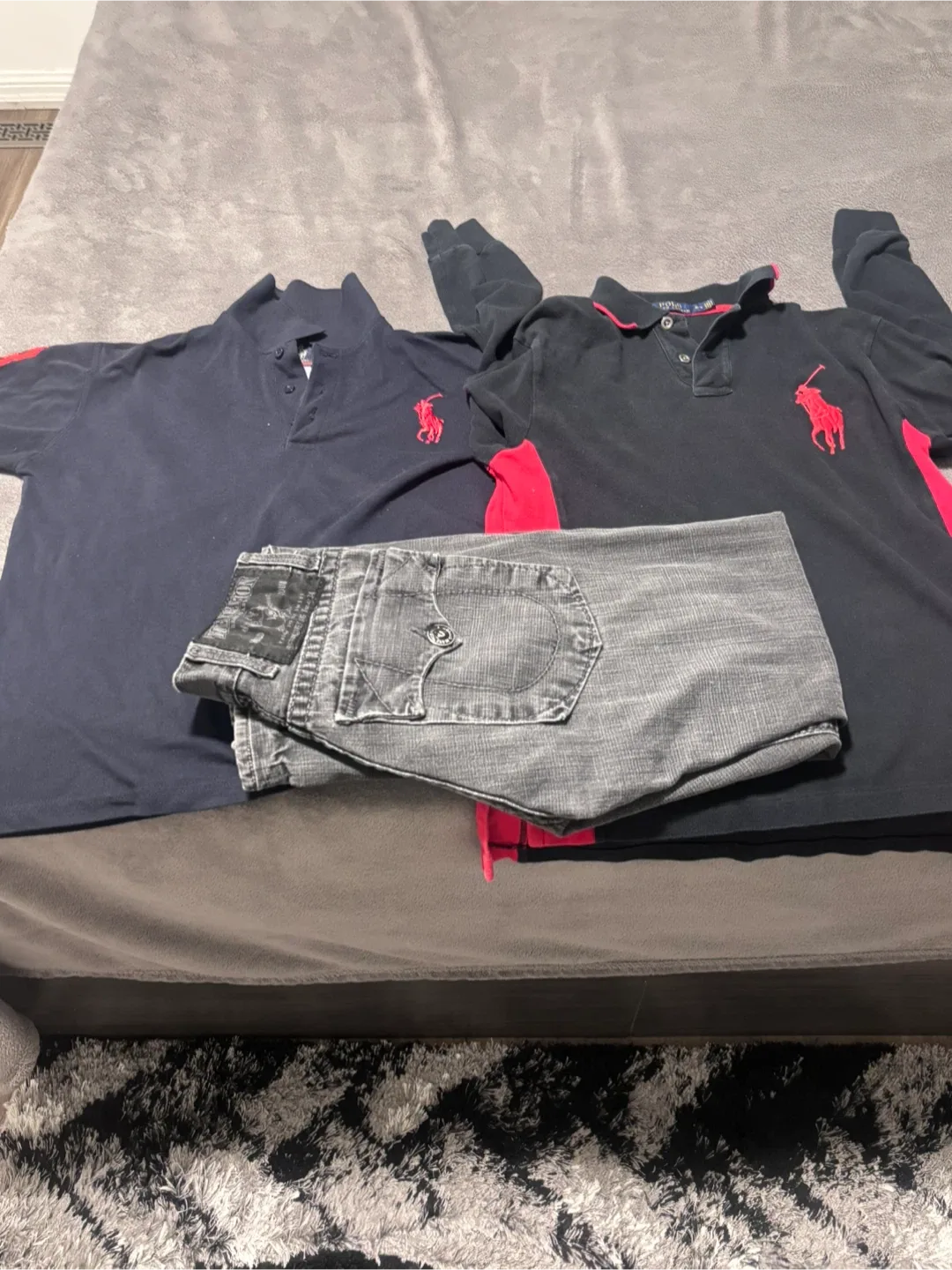 VINTAGE Y2K Bundle (Polo tees and True Religion jeans)