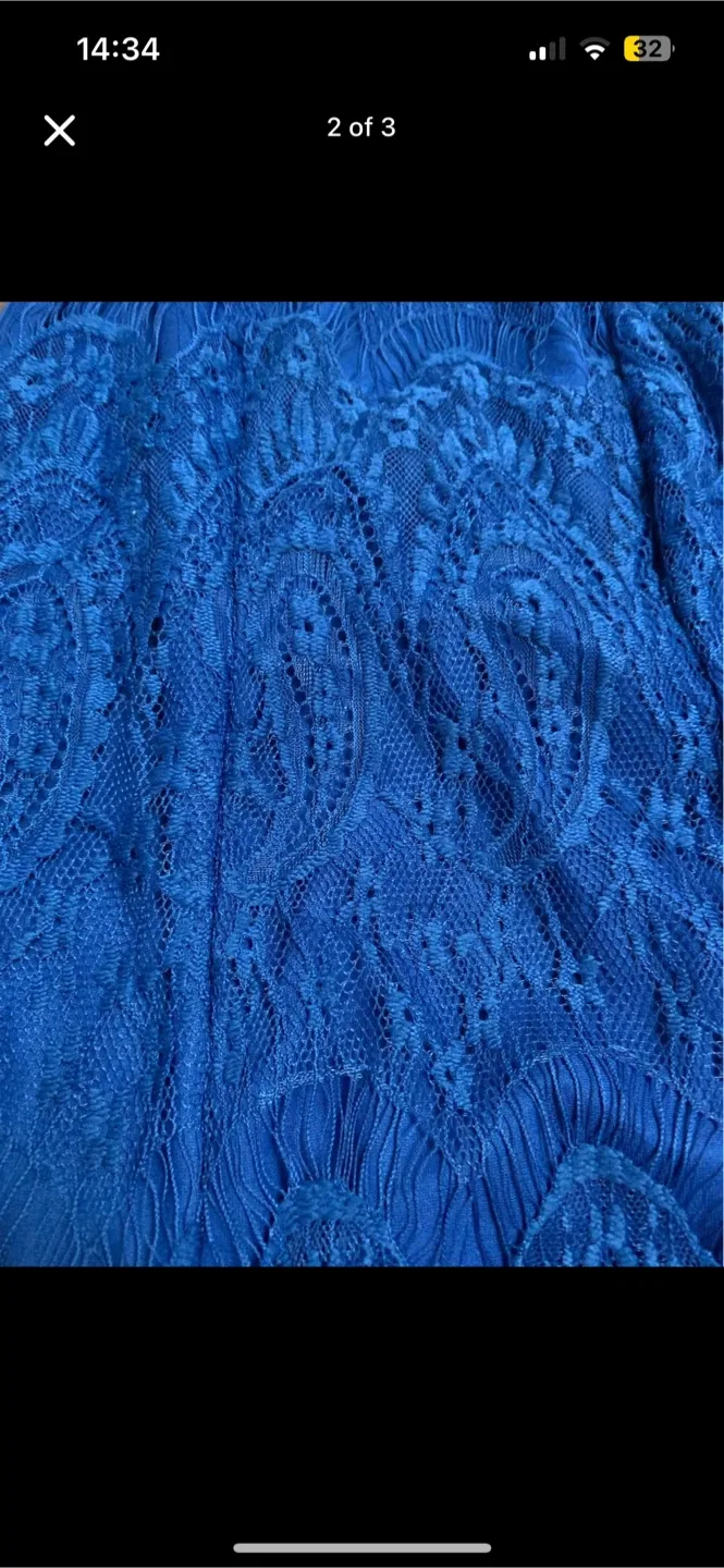 Blue Lace Halter Dress NEW image indicator(2)
