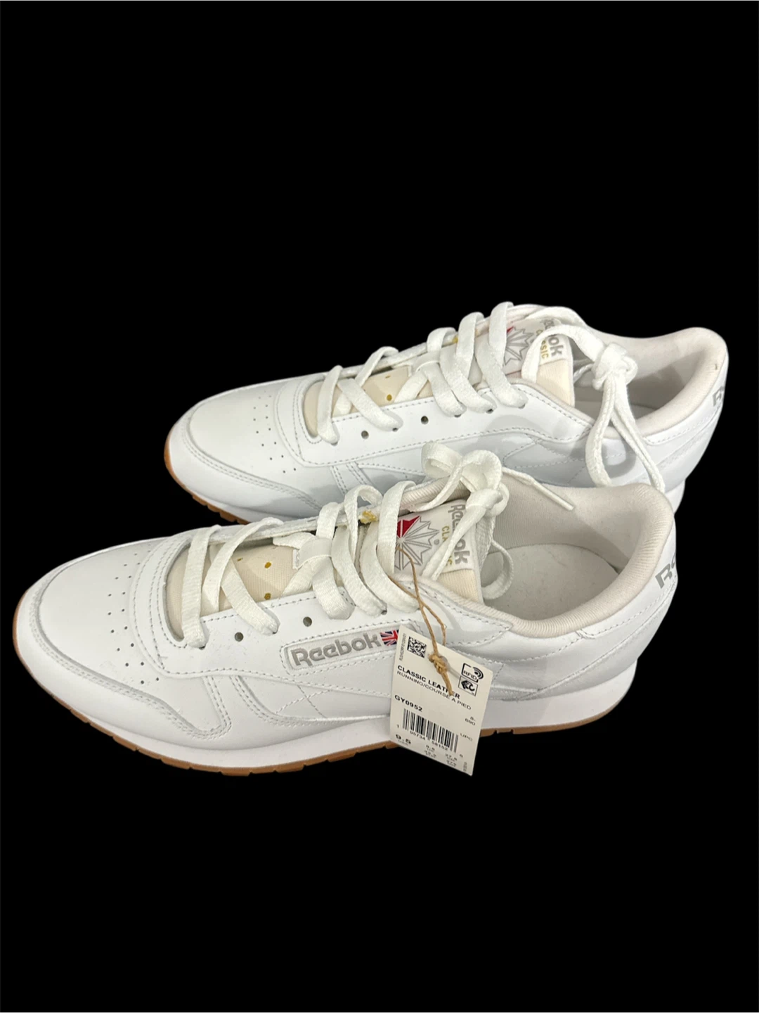 Reebok Classic Leather Shoes - Black & White - photo 3