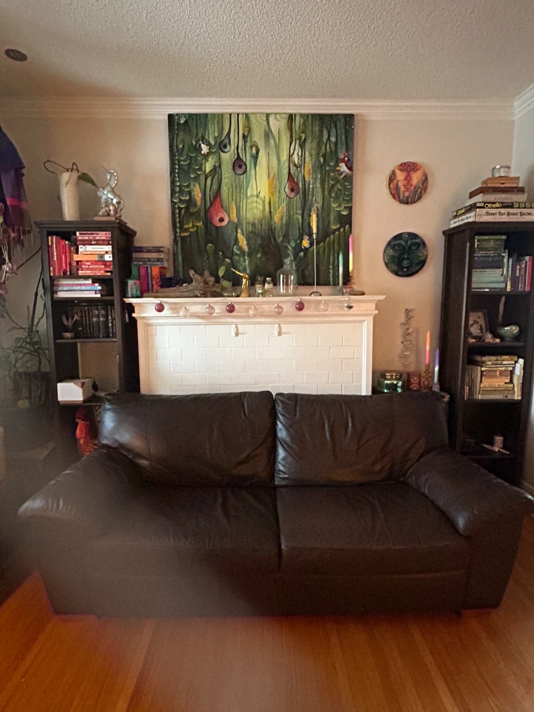 Brown Leather Sofa - photo 2