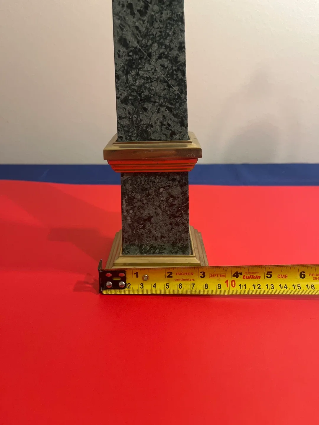 Vintage Marble Obelisk with Gold Trim image indicator(8)