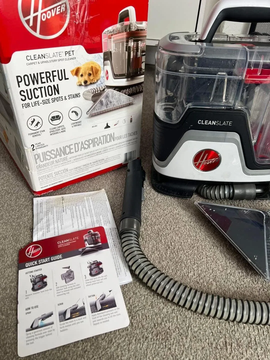 LIKE NEW Hoover Upholstery Spot Cleaner image indicator(3)