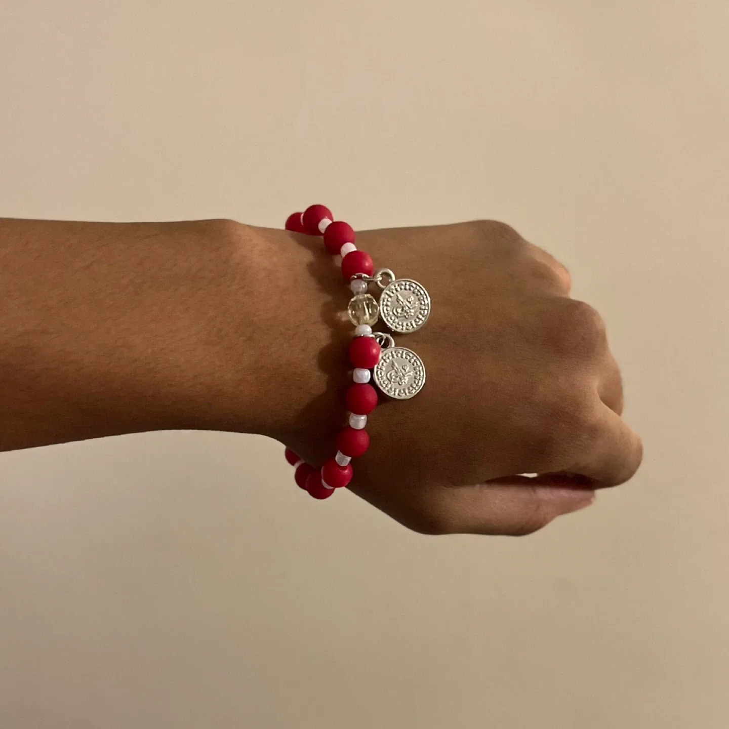 Red Bracelet with Charms image indicator(2)