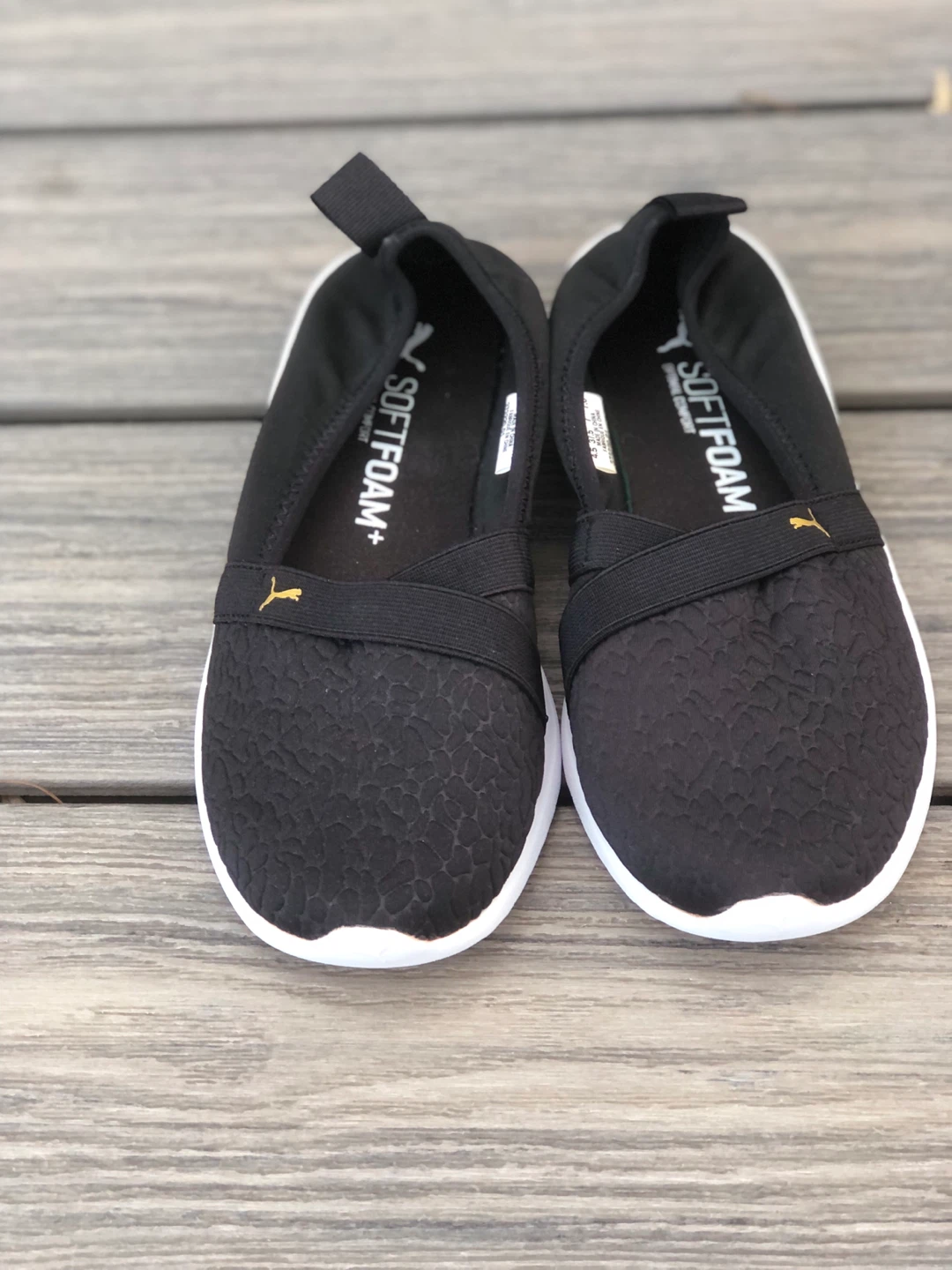 Puma Softfoam+ Slip-on Shoes - Black Size 7