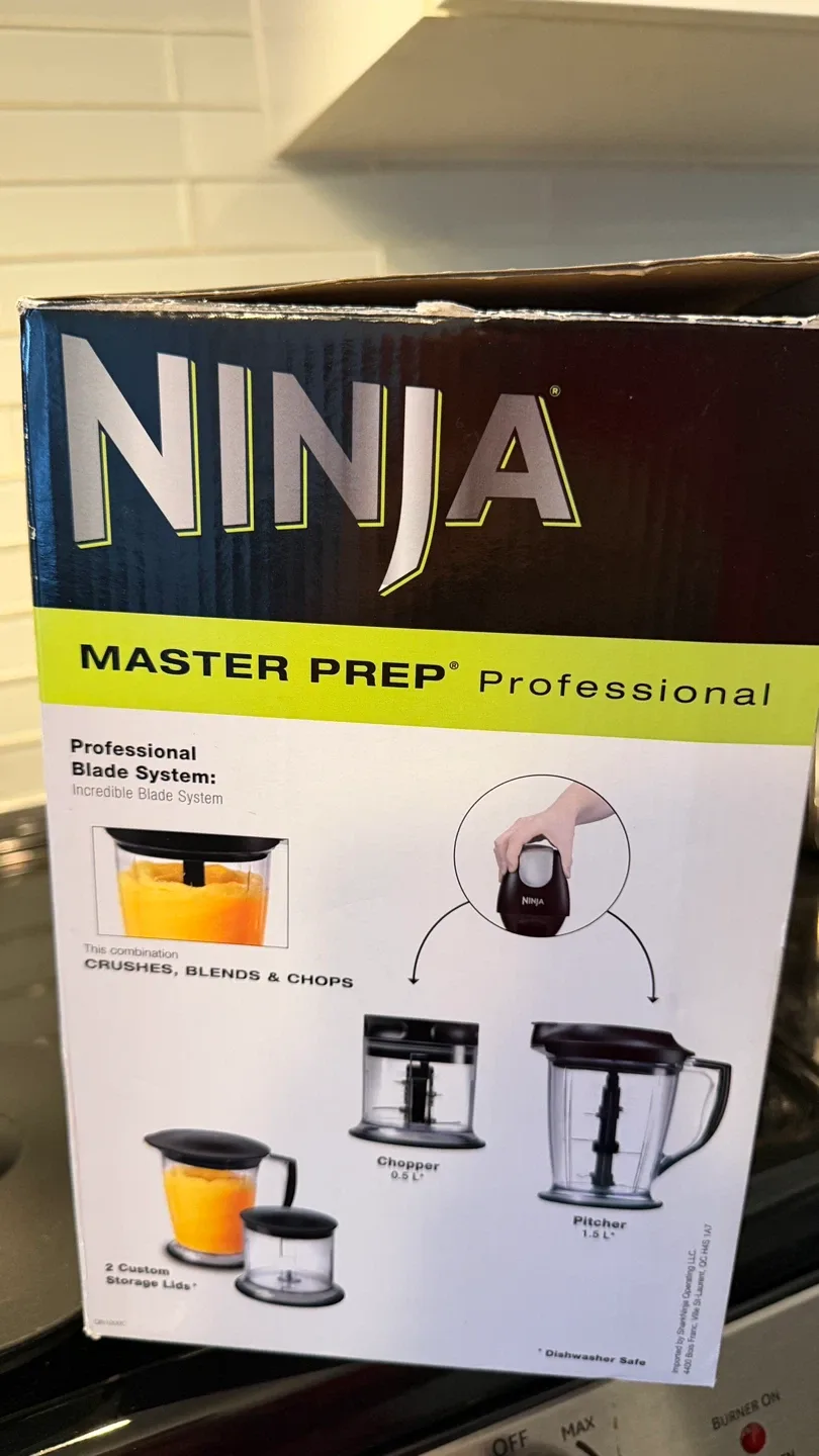 Ninja Master Prep QB900BC Blender Set – Great Condition with Box image indicator(4)