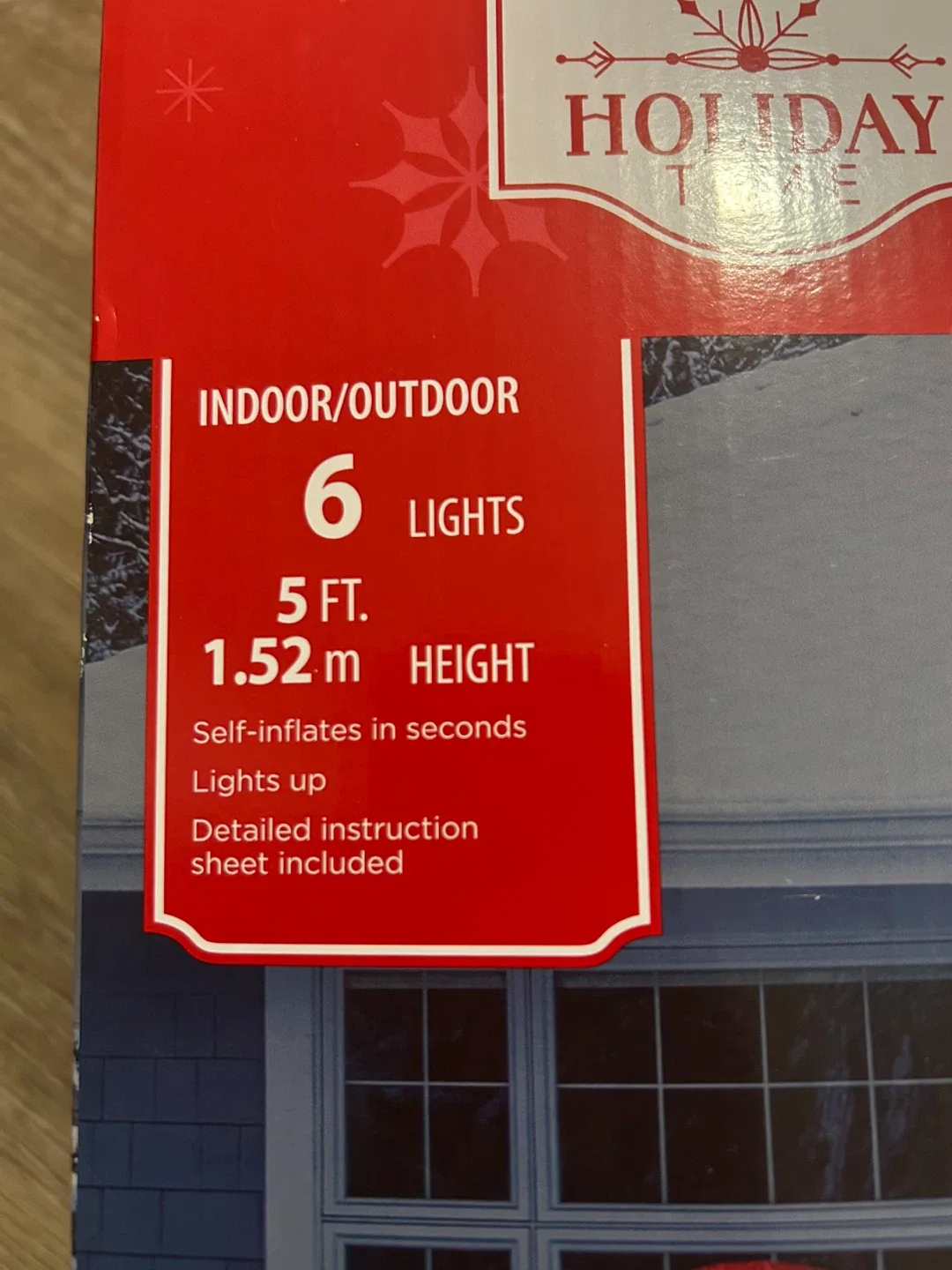 Holiday Time Christmas Inflatable Joy Sign image indicator(5)