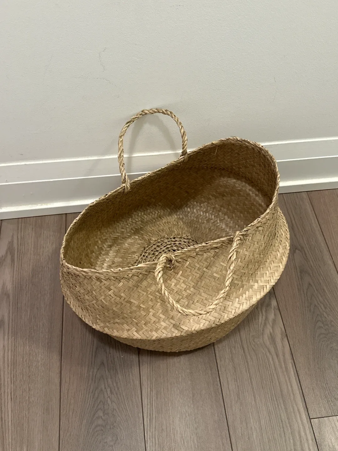 Last Call - IKEA Woven Seagrass Basket with Handles image indicator(3)