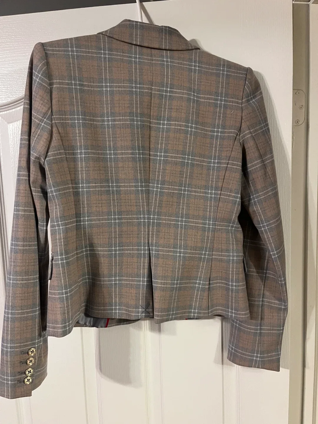 Women’s Tommy Hilfiger Plaid Blazer, Size 0 image indicator(3)