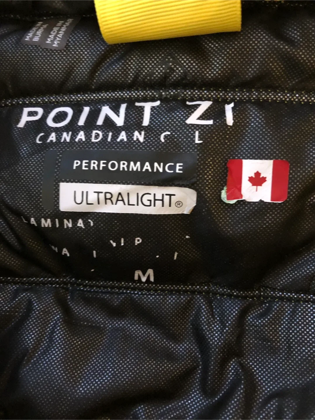 Point Zero adult Yellow Puffer Jacket - Size M image indicator(4)