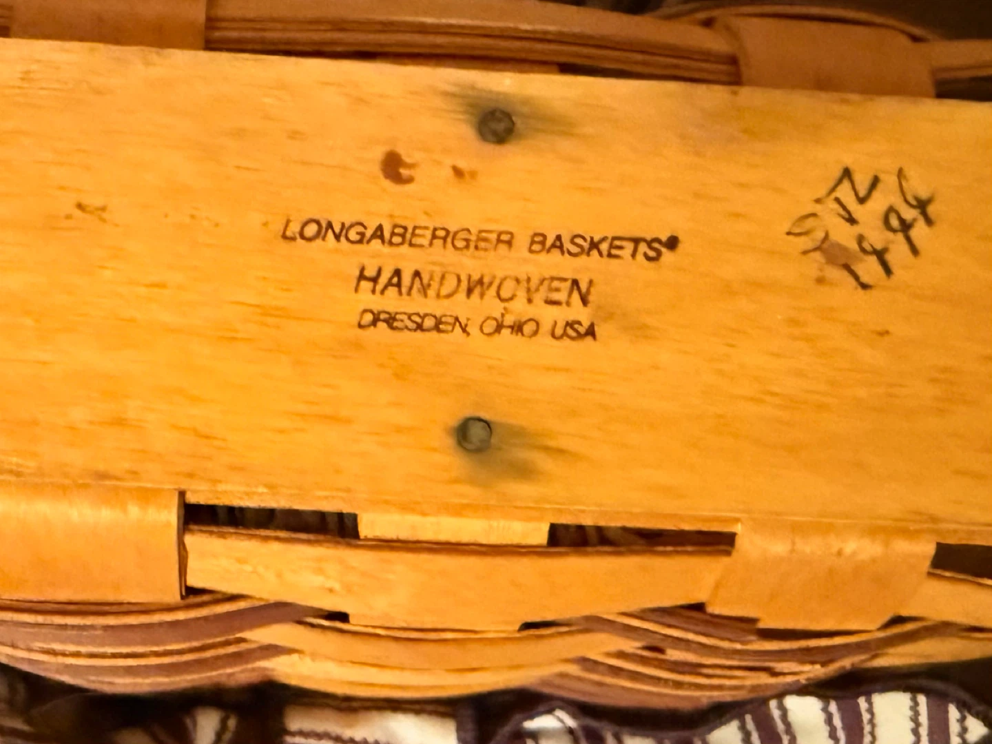 Longaberger Handwoven Basket - photo 3