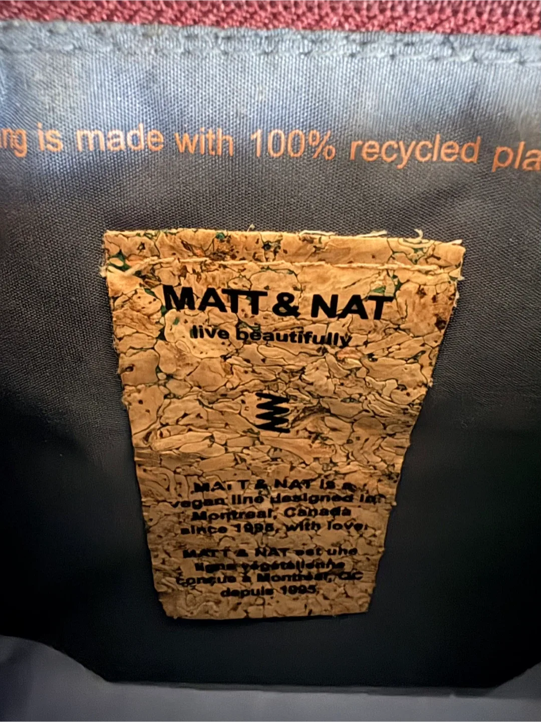 Matt & Nat Crossbody Bag - Burgundy image indicator(5)