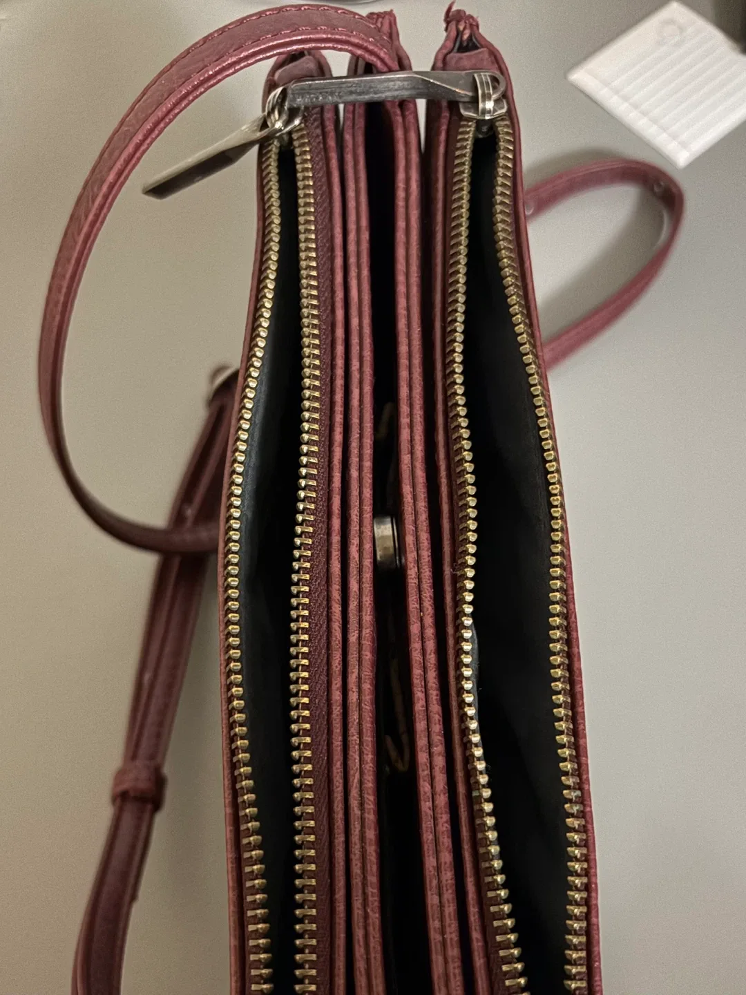 Matt & Nat Crossbody Bag - Burgundy image indicator(7)
