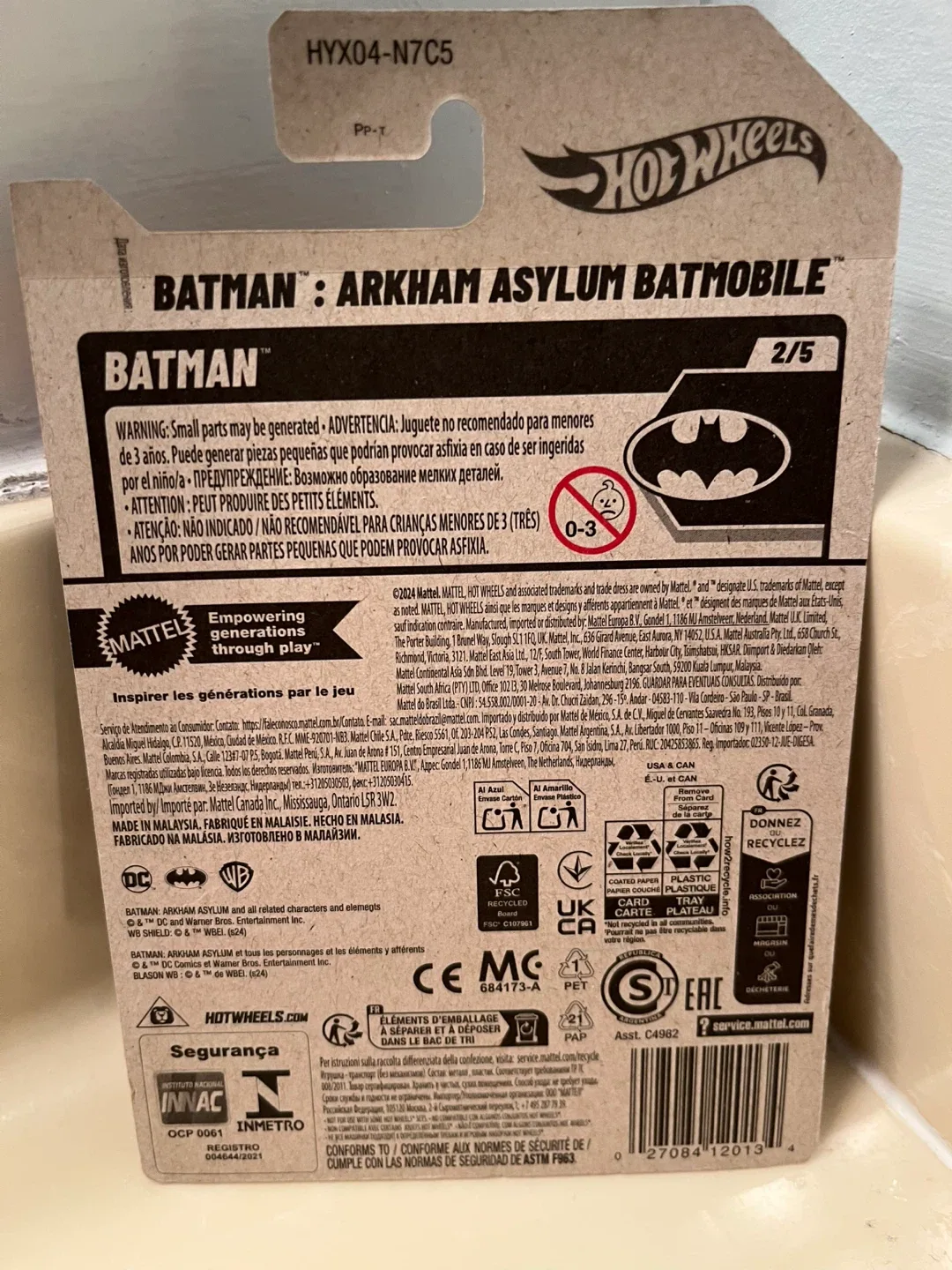 Hot Wheels Batman Arkham Asylum Batmobile 54/250 image indicator(3)