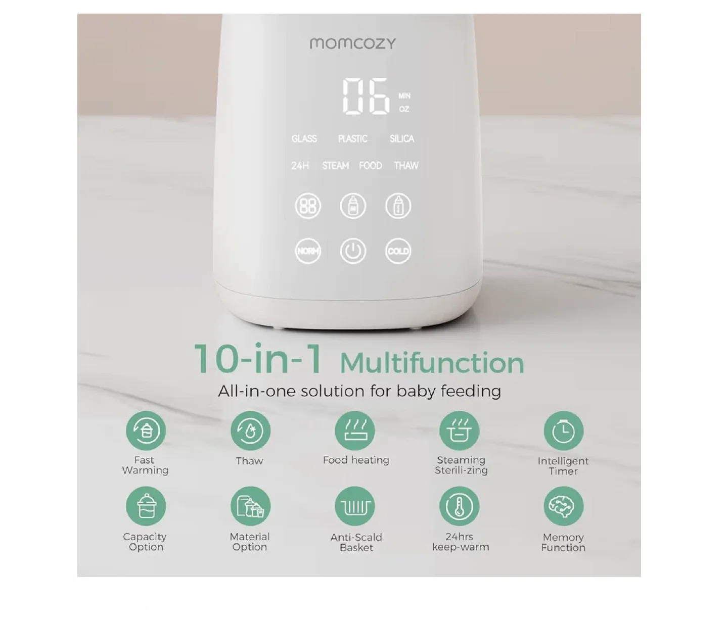 Momcozy Baby Bottle Warmer - Like New! image indicator(3)