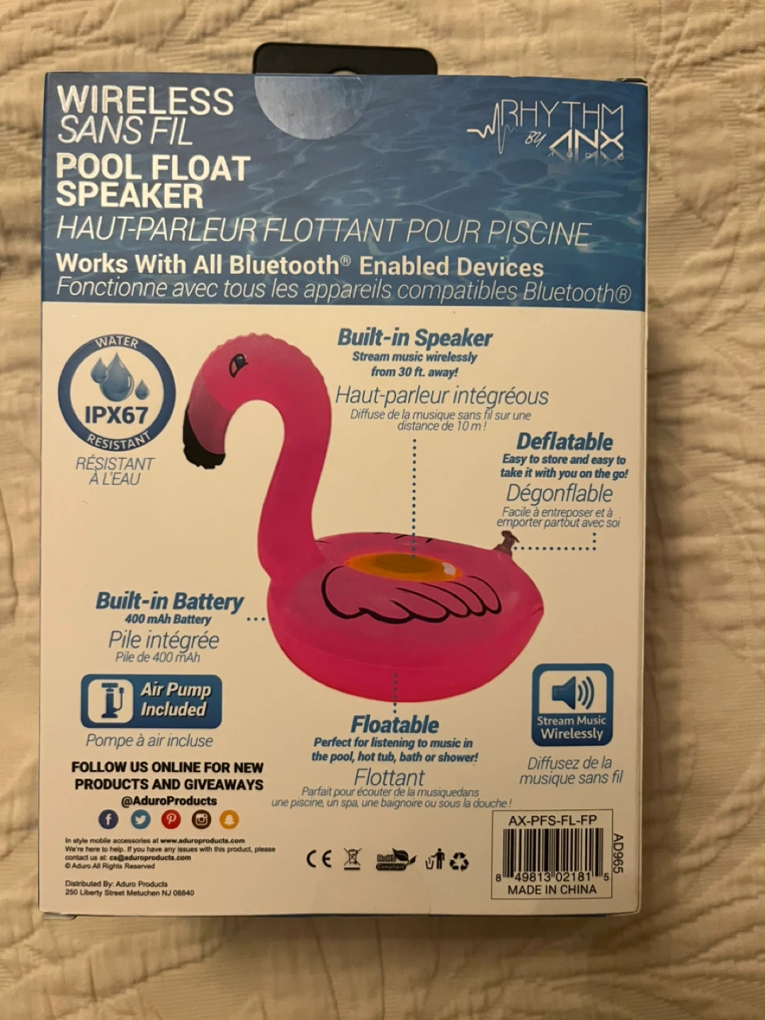 Rhythm AXS Wireless Pool Float Speaker - Flamingo - photo 3