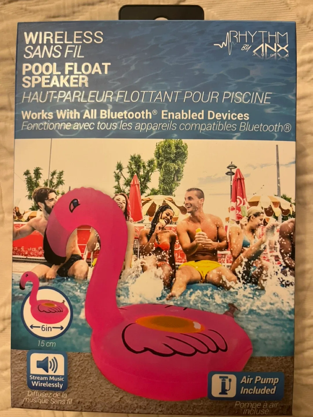 Rhythm AXS Wireless Pool Float Speaker - Flamingo