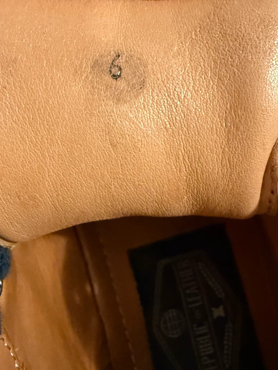 Republic of Leather Black High-Top Sneakers - Size 6 image indicator(3)