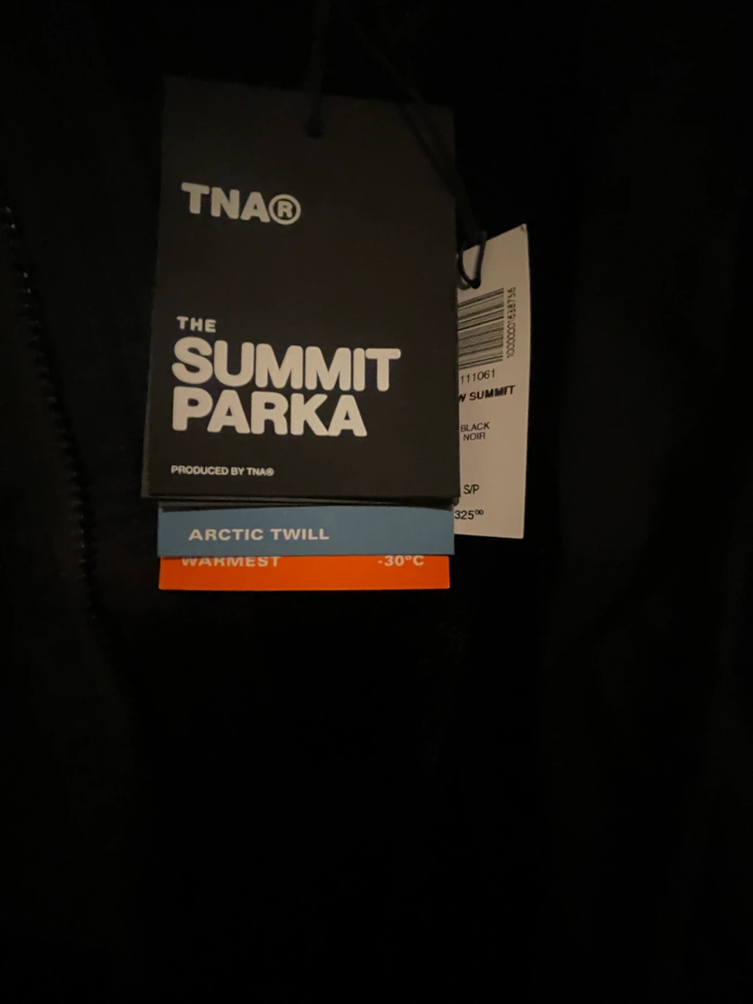 New TNA The Summit Parka Black Size S - photo 2