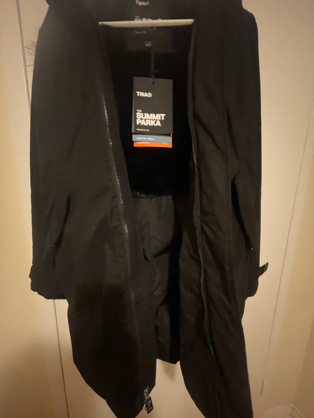 New TNA The Summit Parka Black Size S - photo 4