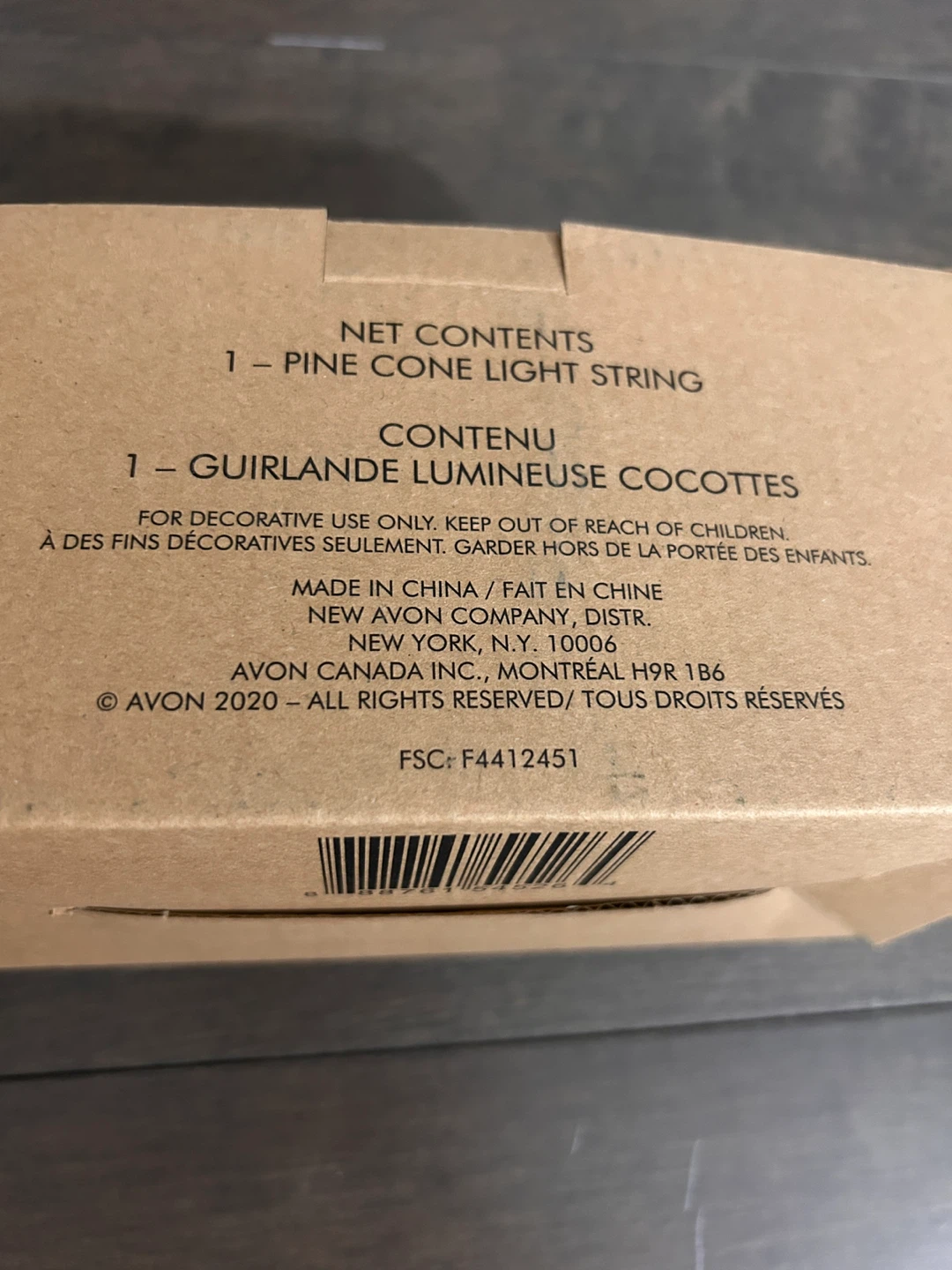 Avon Pine Cone Light String - New in Box - photo 4