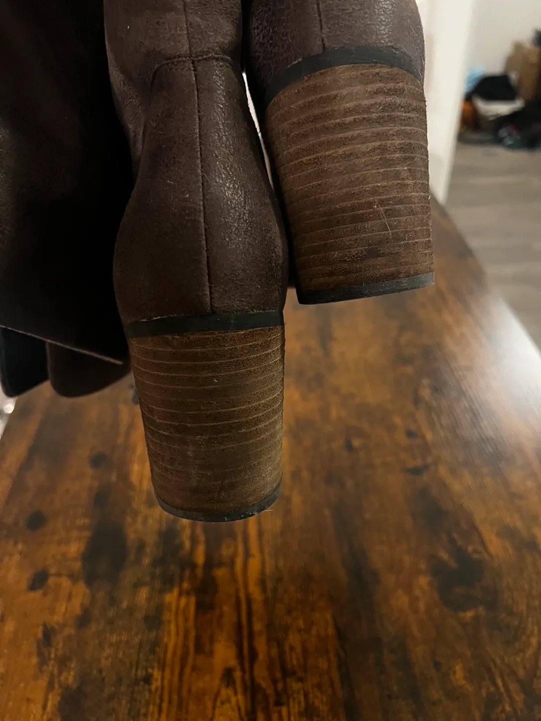 Hinge Brown Thigh High Boots size 8 image indicator(3)