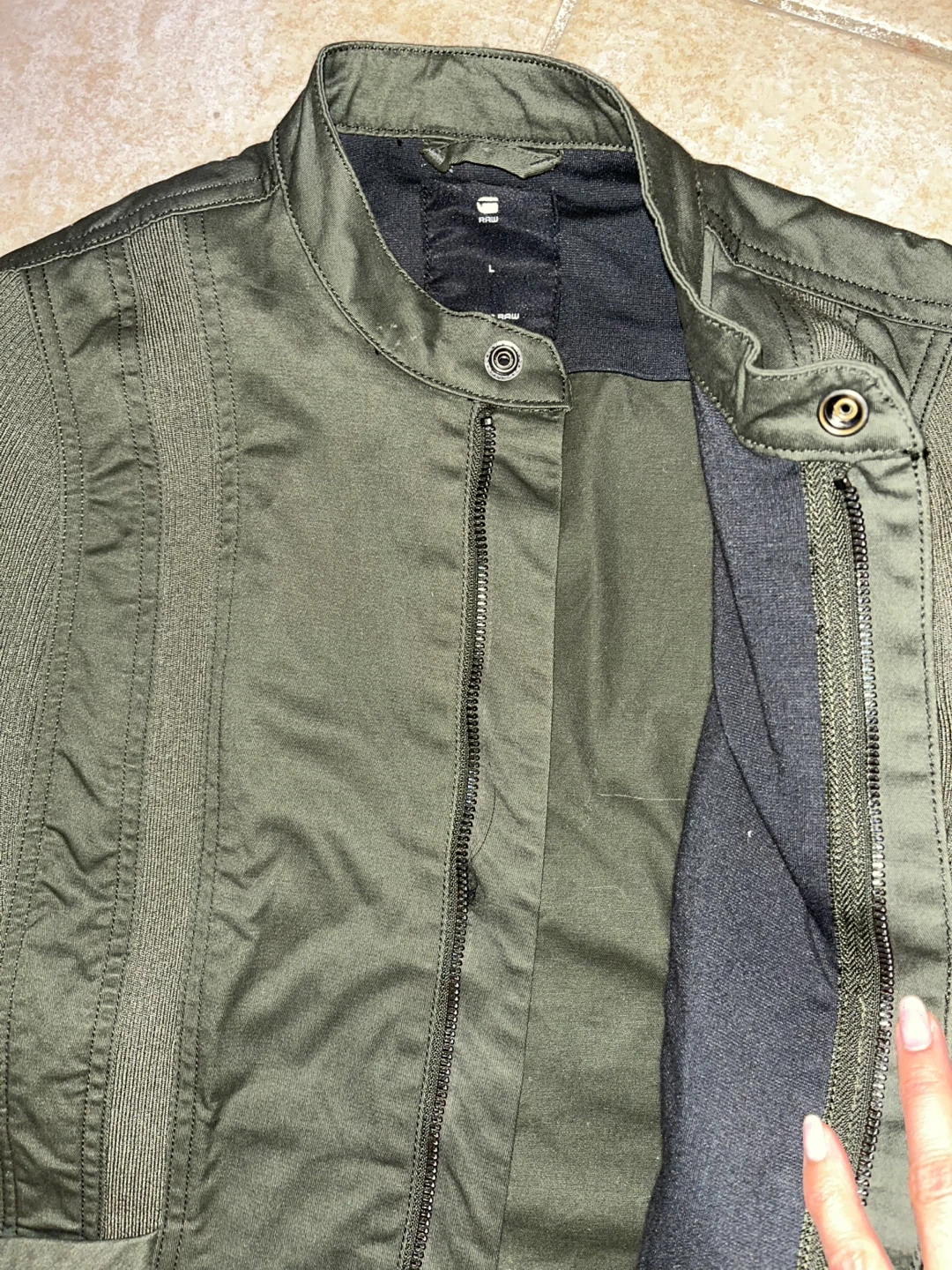 G-Star RAW Olive Green Jacket Size S - photo 3
