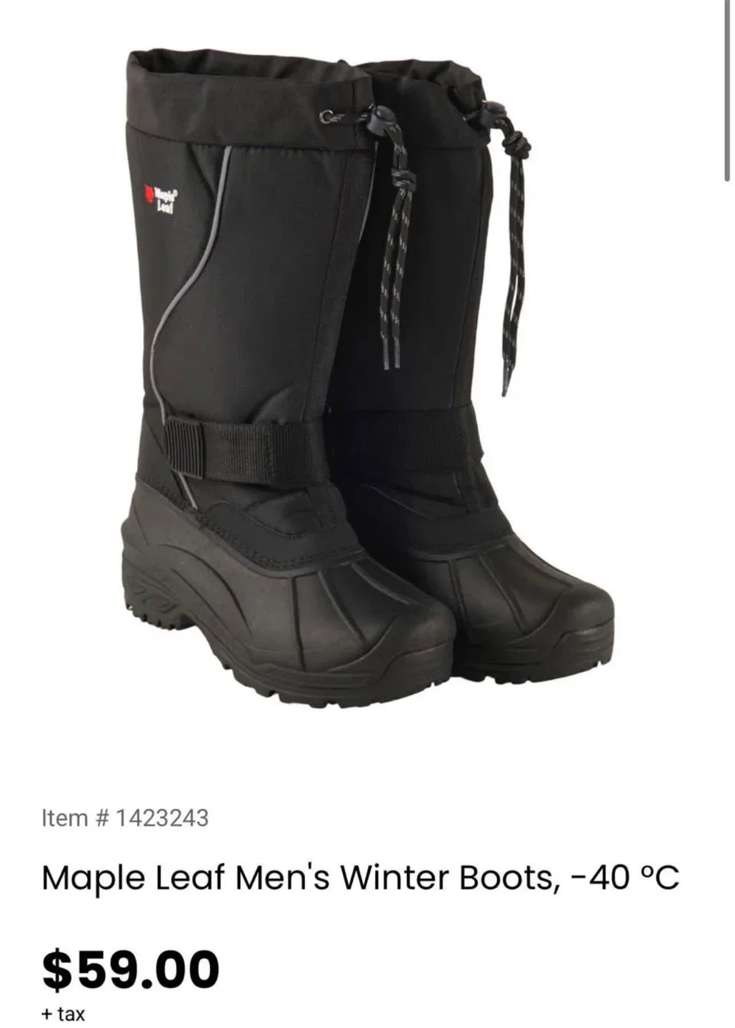 Maple Leaf Men's Winter Boots image indicator(2)
