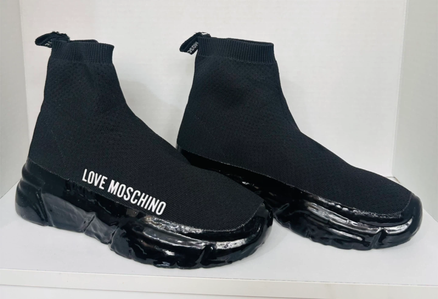 Love Moschino Black Sock Sneakers - photo 3