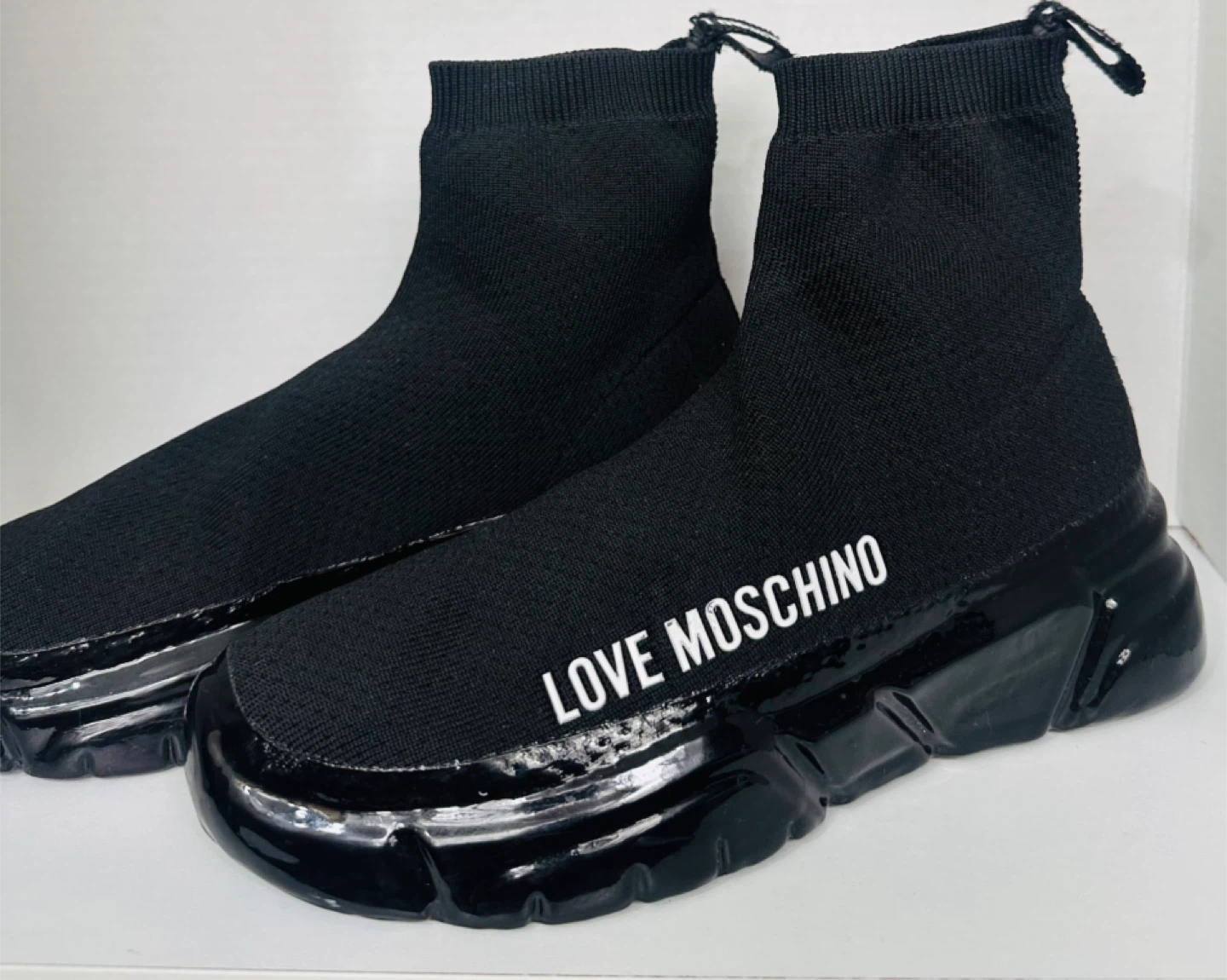 Love Moschino Black Sock Sneakers