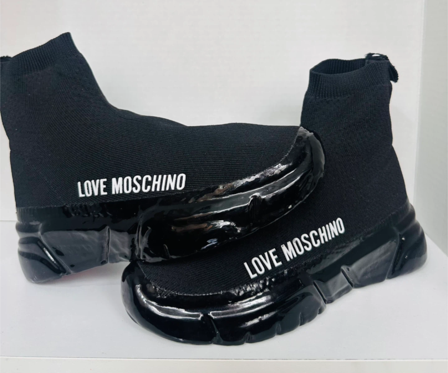 Love Moschino Black Sock Sneakers - photo 2