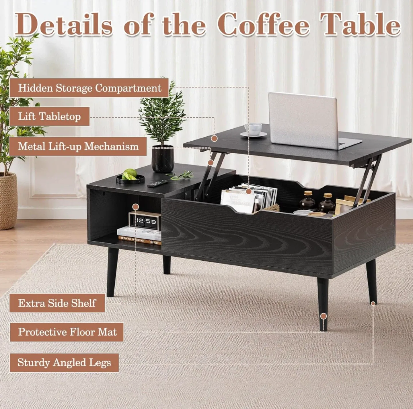 Coffee Table with Lift Top