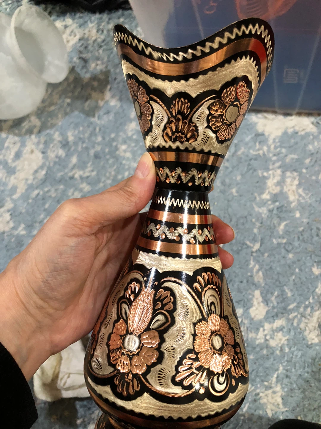 Vintage Turkish Copper Vase - photo 5