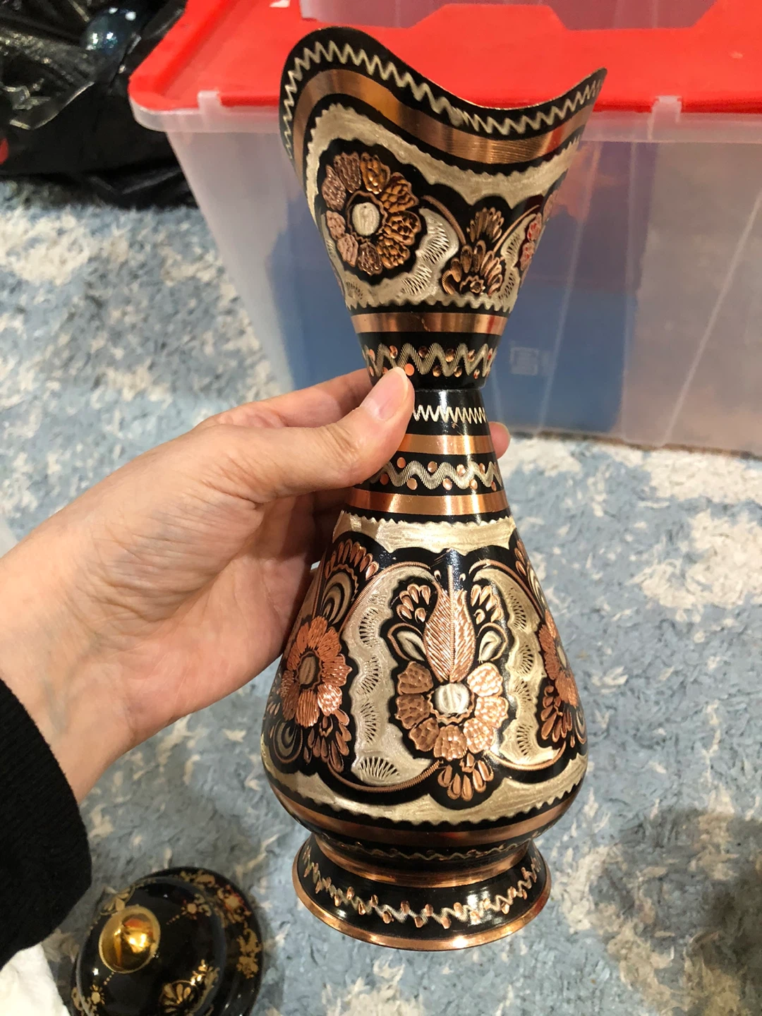 Vintage Turkish Copper Vase