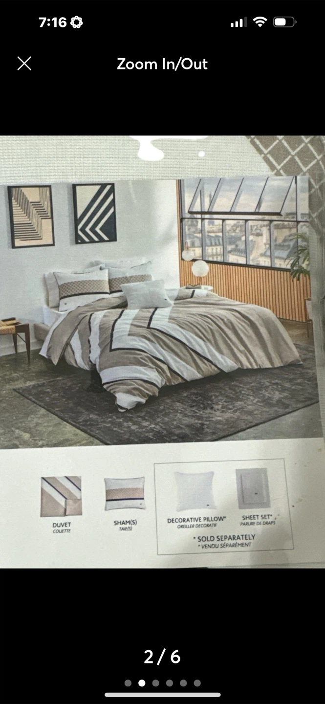 Lacoste King Duvet Set - Neutral - photo 2