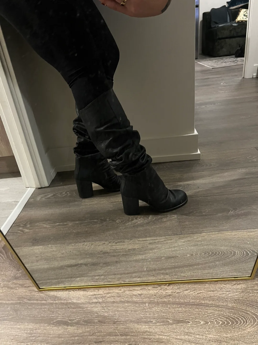 Free People Ellee Tall Slouch Boots - Size 38 image indicator(3)