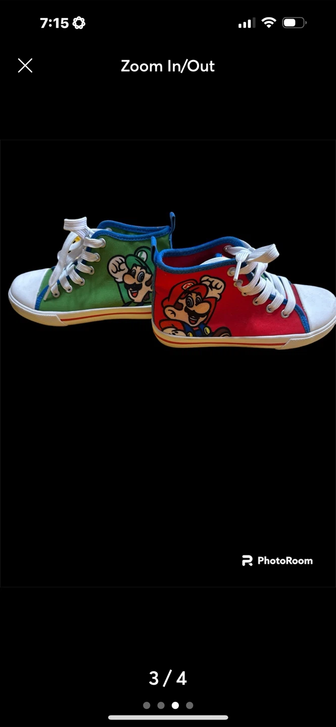 Mario & Luigi Sneakers Size 12