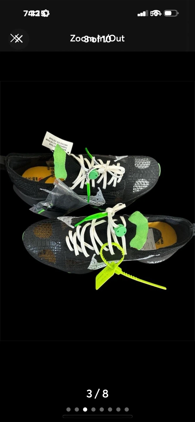 Nike x Off-White Air Zoom Tempo NEXT% Black/White - photo 5