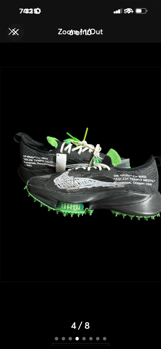 Nike x Off-White Air Zoom Tempo NEXT% Black/White - photo 4