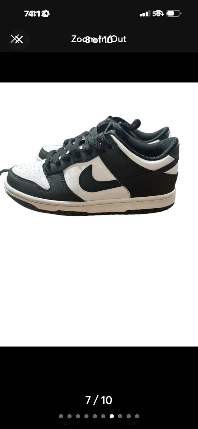 Nike Dunk Low (GS) Black/White - Size 5Y - photo 4