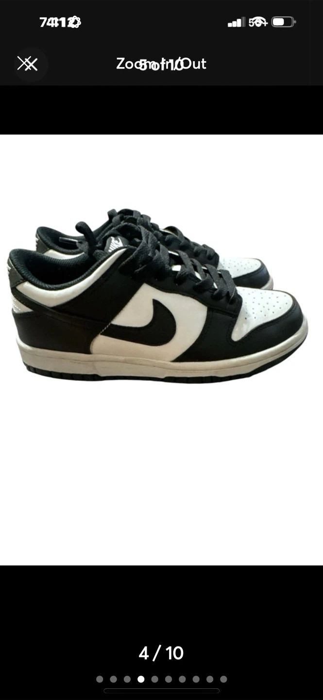 Nike Dunk Low (GS) Black/White - Size 5Y - photo 3