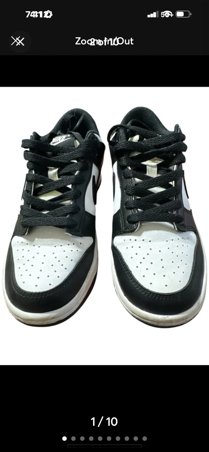 Nike Dunk Low (GS) Black/White - Size 5Y - photo 2
