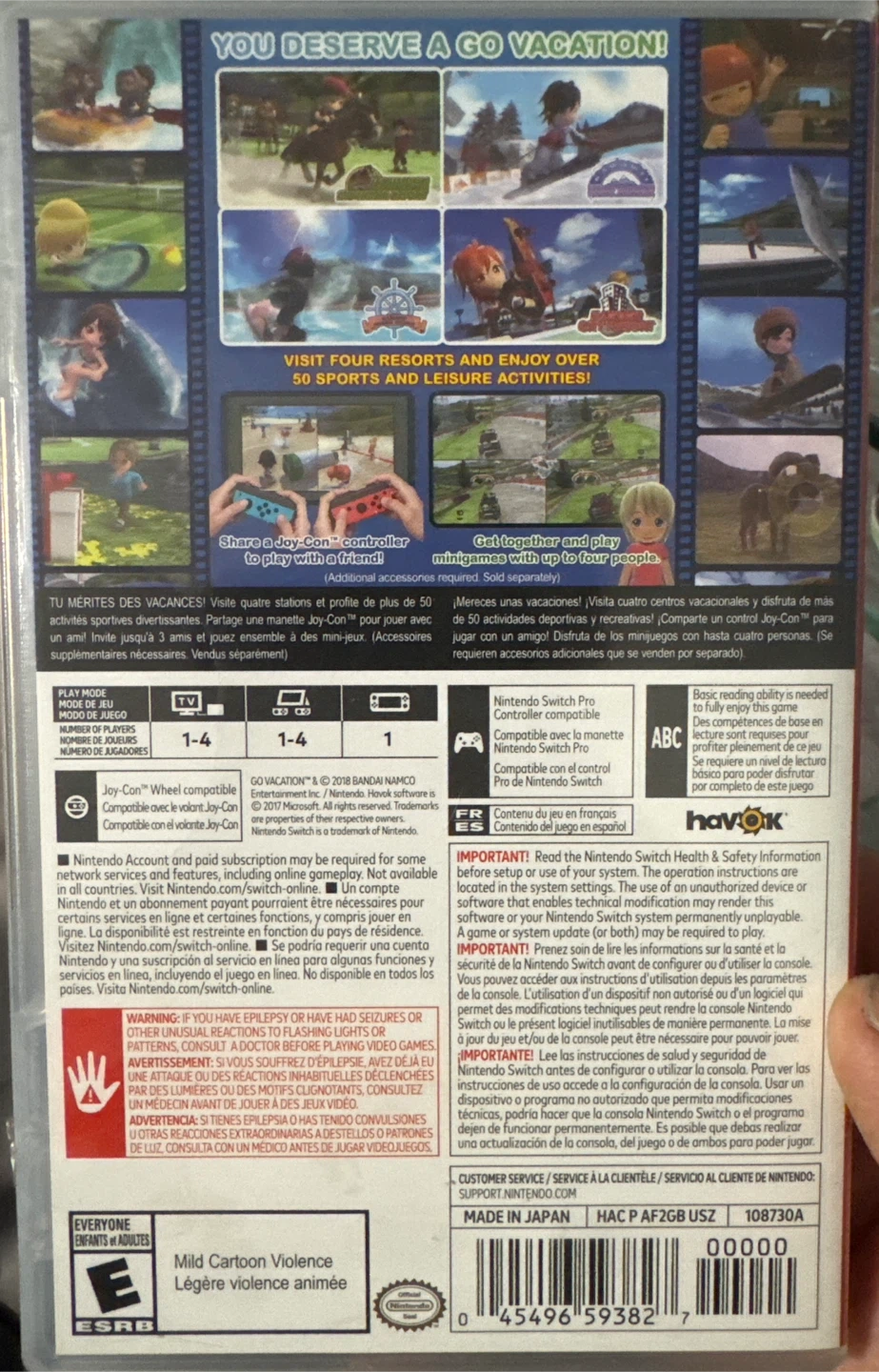 Go Vacation Nintendo Switch Game - photo 2