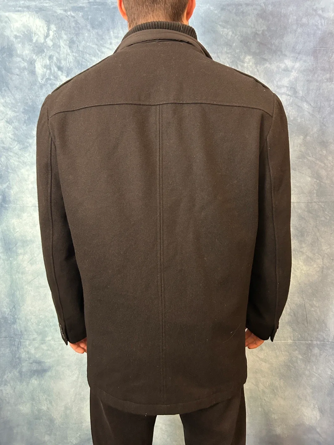 Vintage Boulevard Club Black Wool Overcoat image indicator(4)