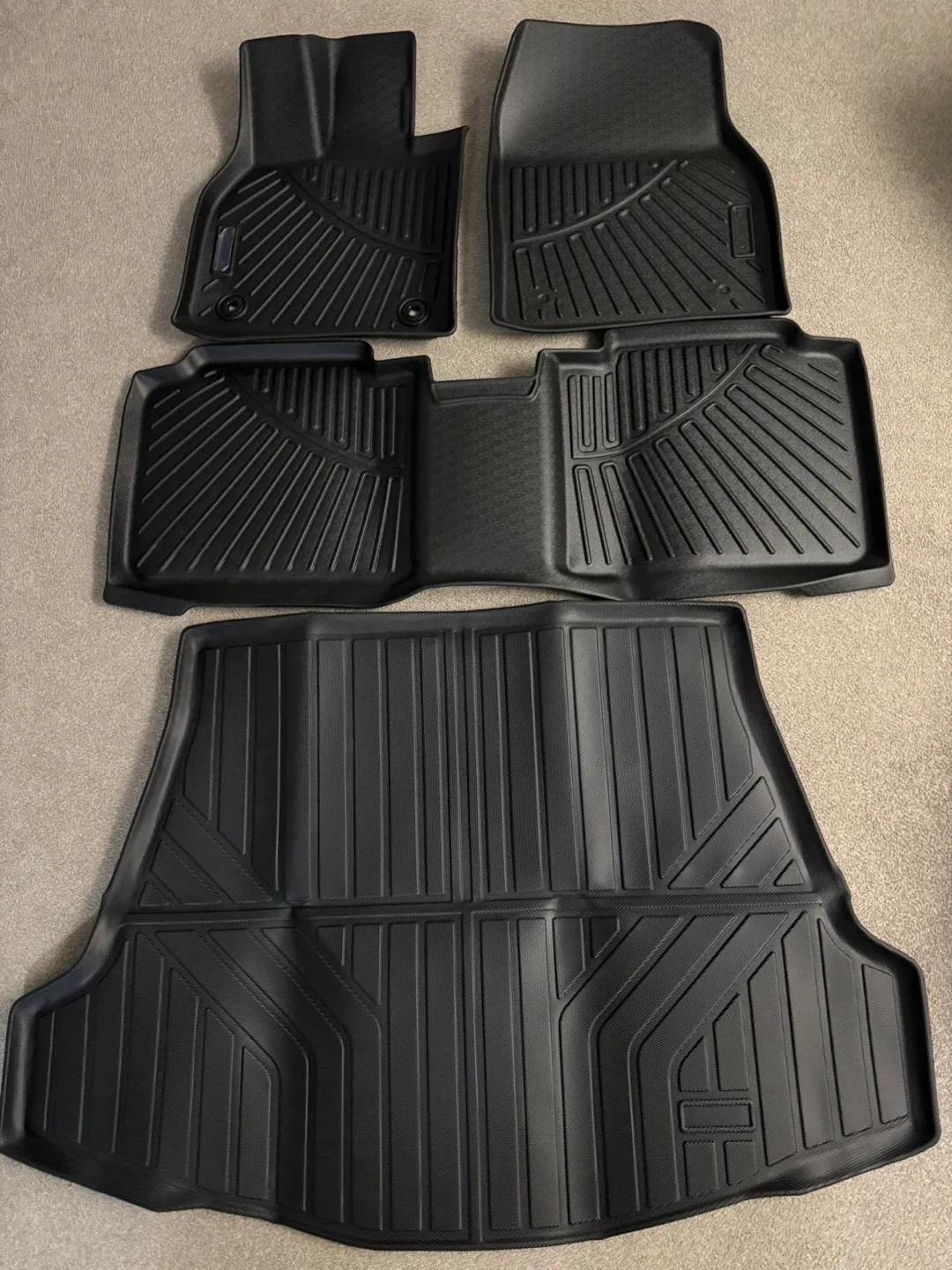 2023-2025 Toyota BZ4X Premium Floor Mats + Cargo Liner image indicator(2)
